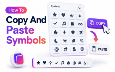 How to Copy and Paste Symbols